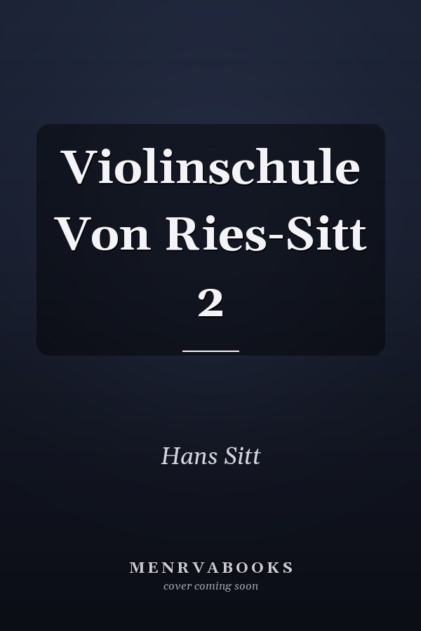 Violinschule Von Ries-Sitt 2