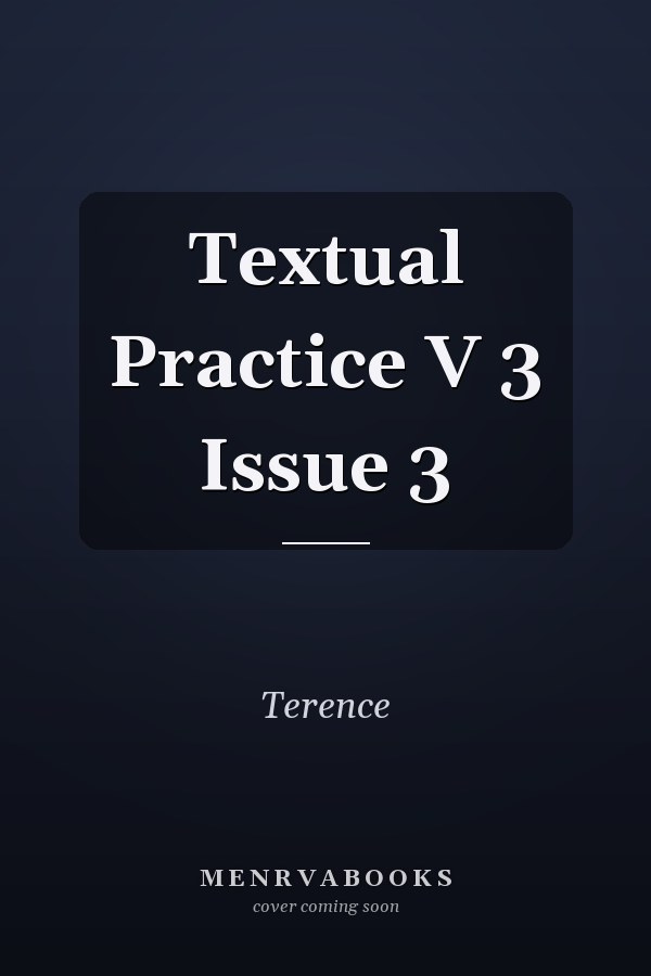 Textual Practice V 3 Issue 3