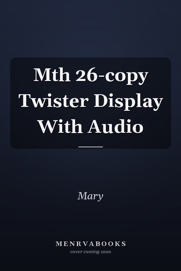 Mth 26-copy Twister Display With Audio