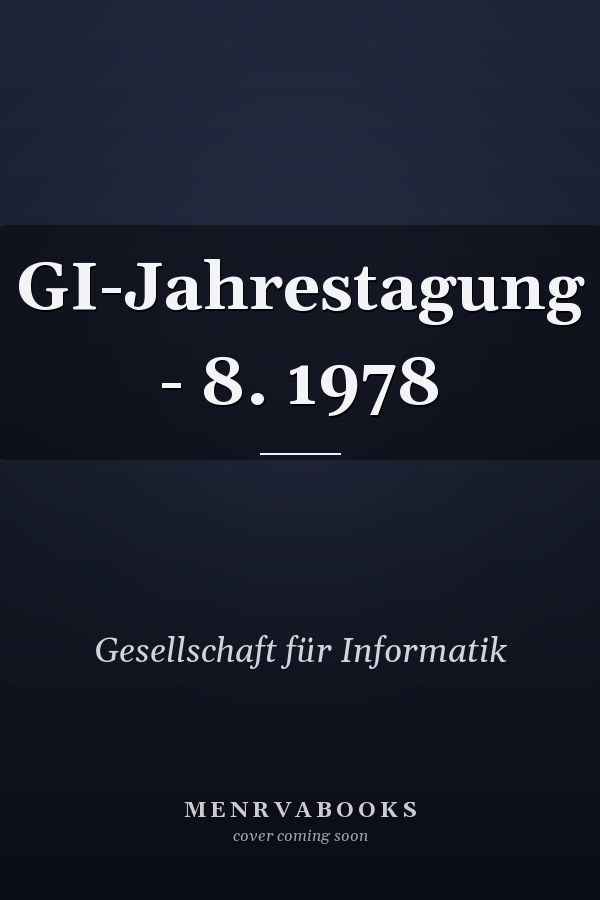 GI-Jahrestagung - 8. 1978
