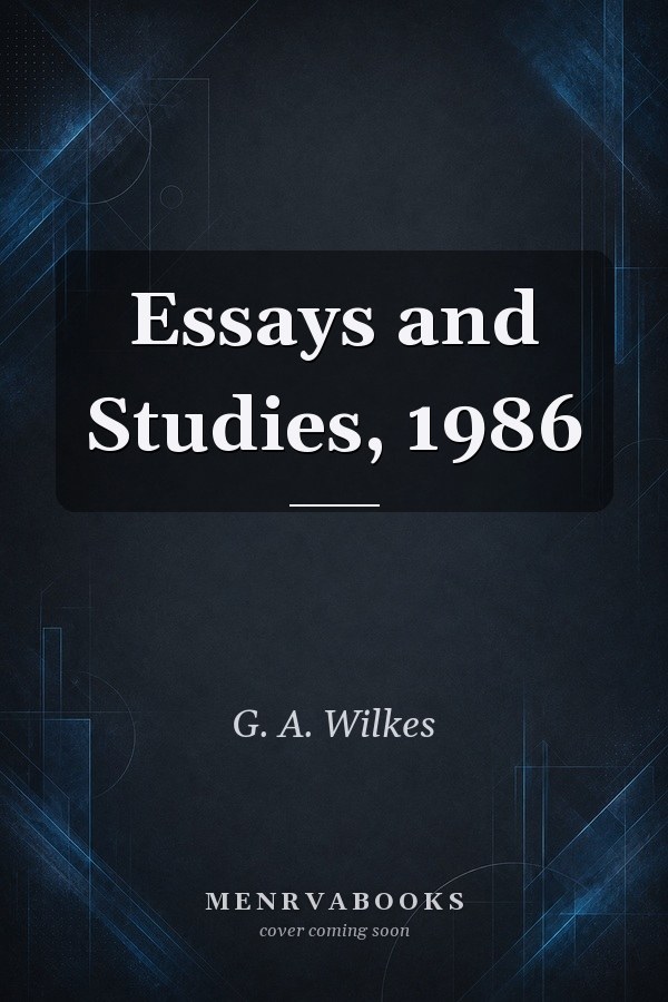 Essays and Studies, 1986