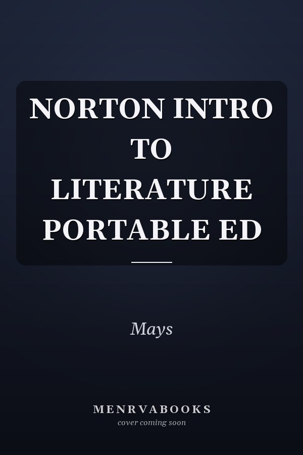 The Norton Introduction to Literature: Portable Edition