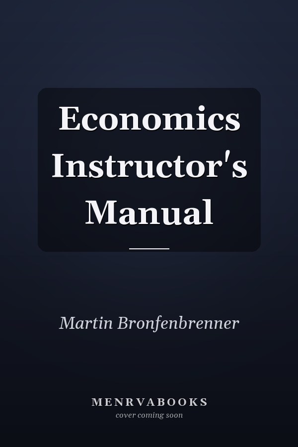 Economics Instructor's Manual