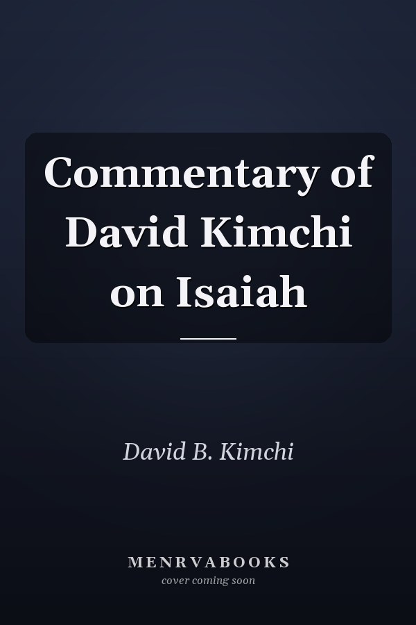 Commentary of David Kimchi on Isaiah
