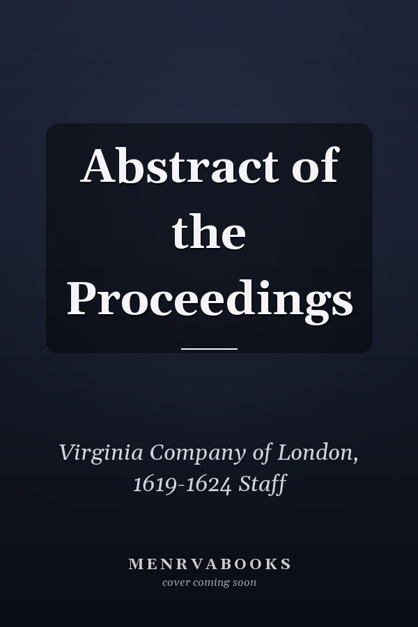 Abstract of the Proceedings
