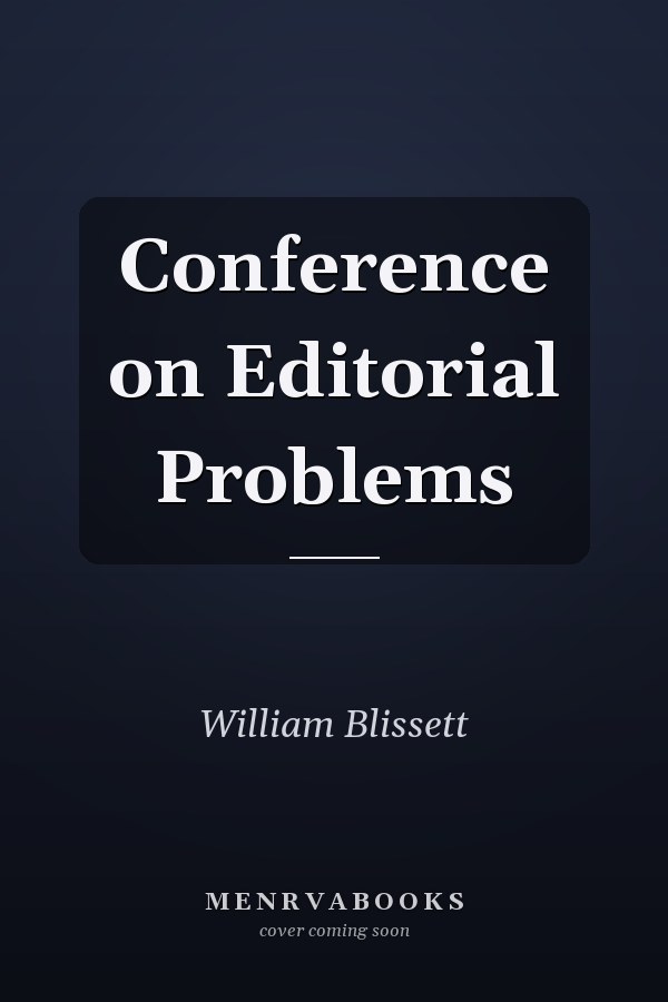Conference on Editorial Problems