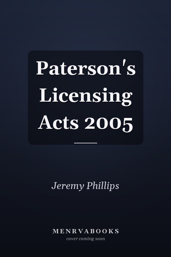 Paterson's Licensing Acts 2005