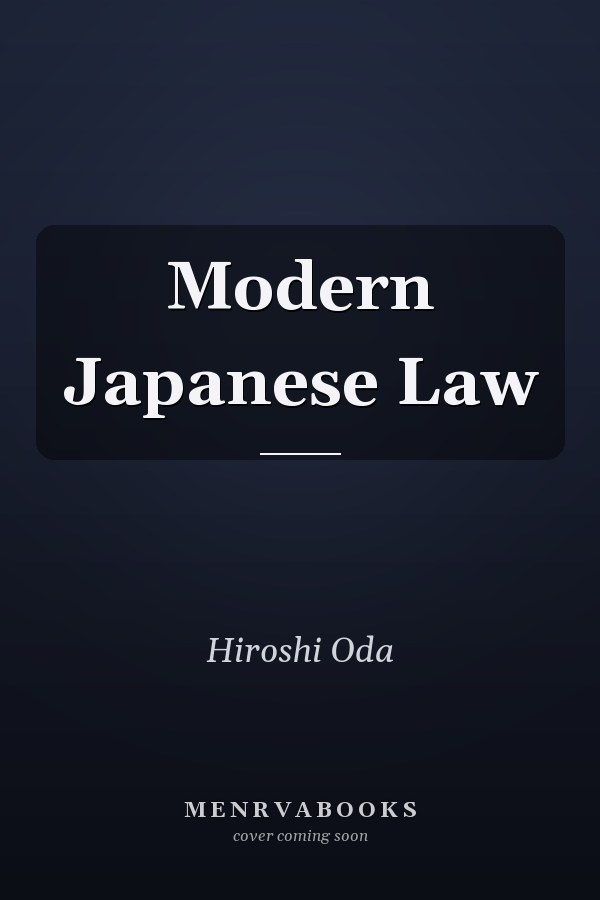 Modern Japanese Law