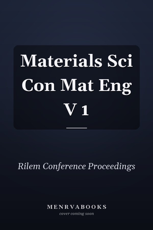 Materials Sci Con Mat Eng V 1