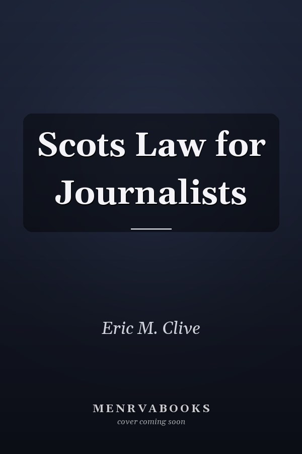 Scots Law for Journalists