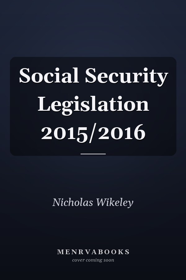 Social Security Legislation 2015/2016