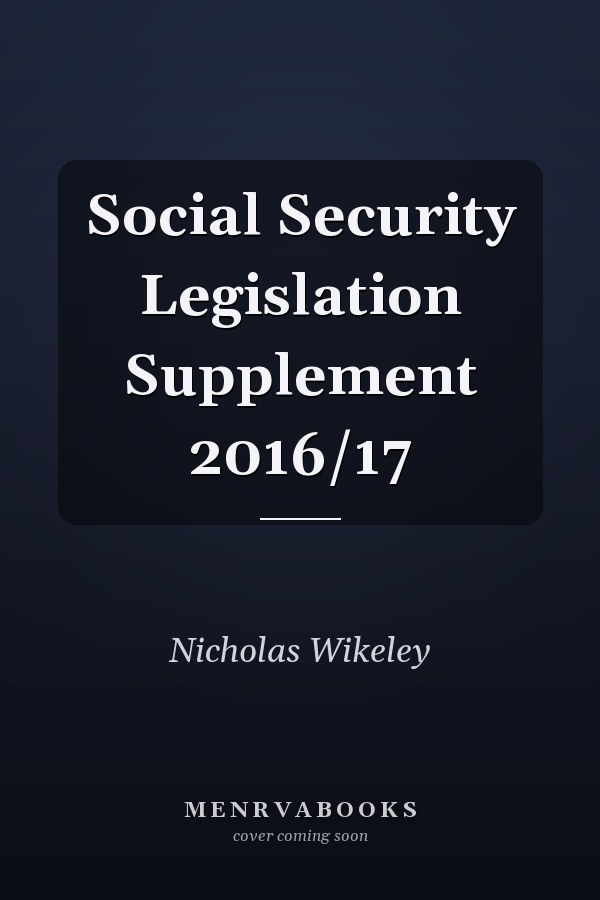 Social Security Legislation Supplement 2016/17