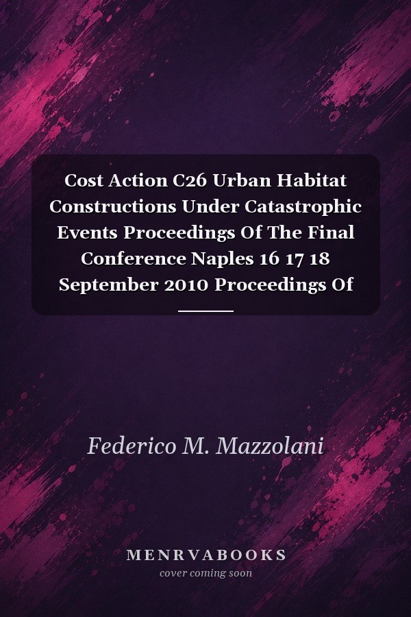 Cost Action C26 Urban Habitat Constructions Under Catastrophic Events Proceedings Of The Final Conference Naples 16 17 18 September 2010 Proceedings Of The Final Cost Action C26 Conference Naples Italy 1618 September 2010