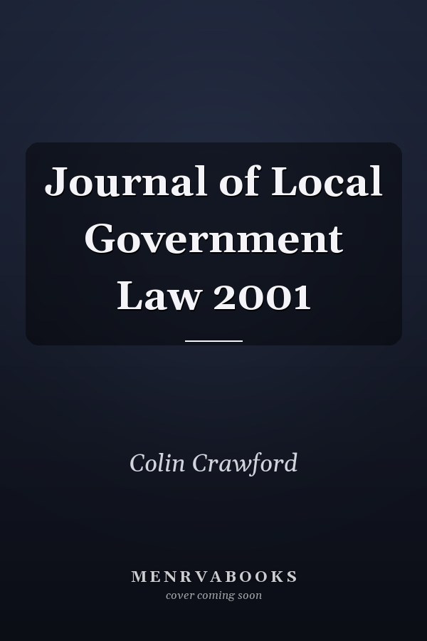 Journal of Local Government Law 2001