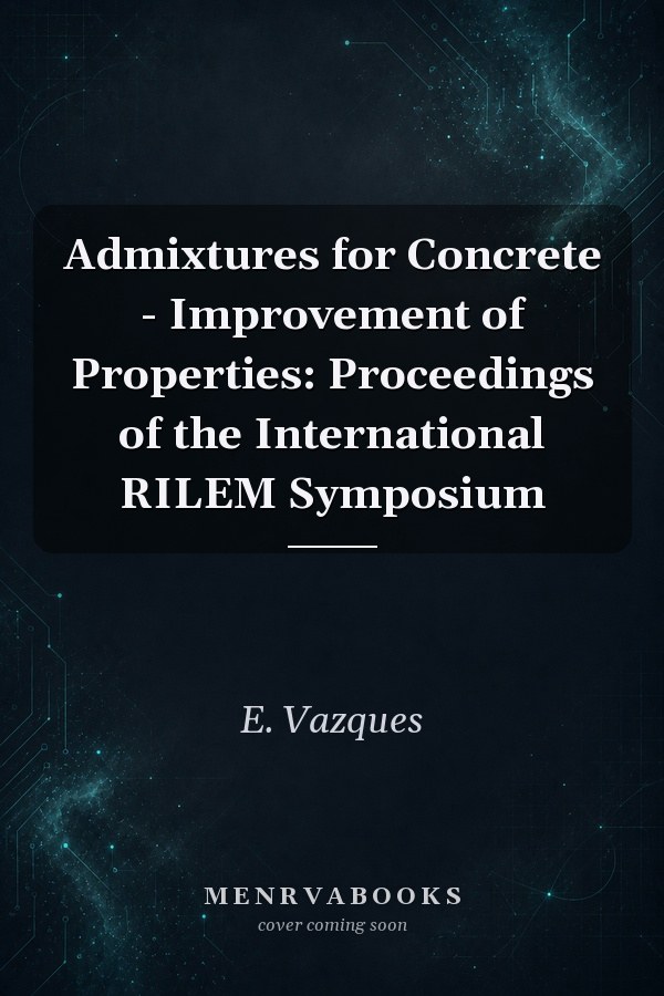 Admixtures for Concrete - Improvement of Properties: Proceedings of the International RILEM Symposium