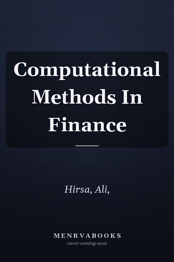 Computational Methods In Finance