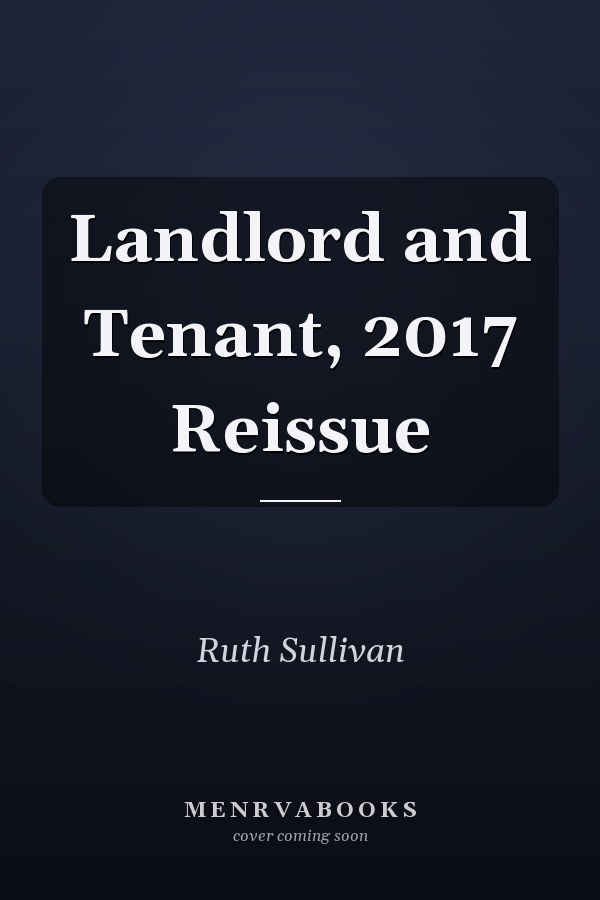 Landlord and Tenant, 2017 Reissue