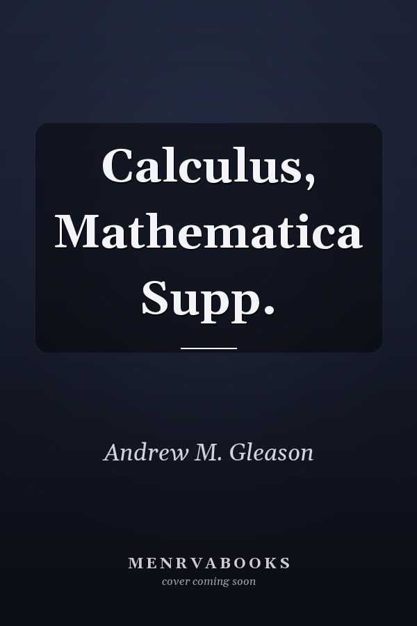 Calculus, Mathematica Supp.