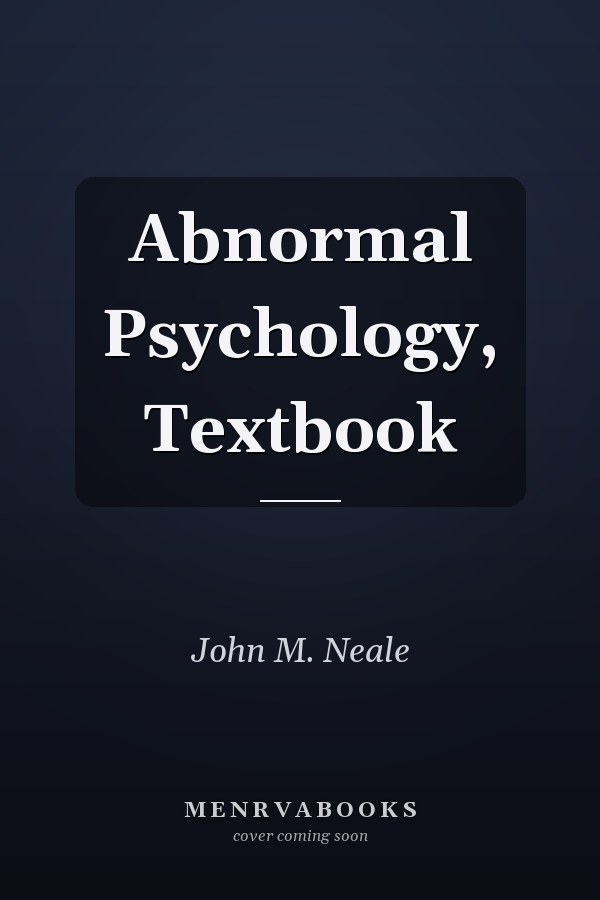 Abnormal Psychology, Textbook