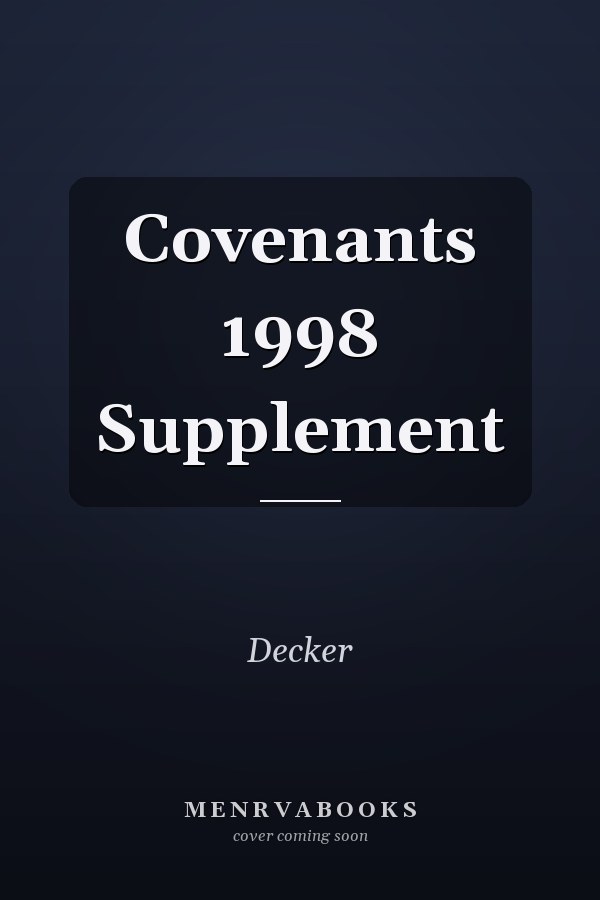Covenants 1998 Supplement