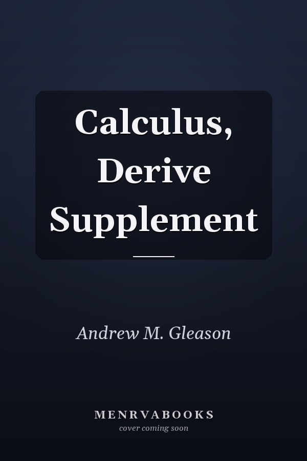 Calculus, Derive Supplement