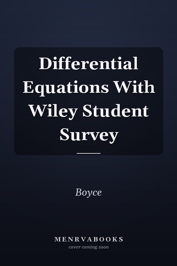 Differential Equations With Wiley Student Survey
