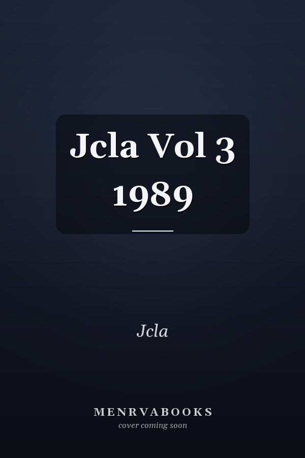 Jcla Vol 3 1989