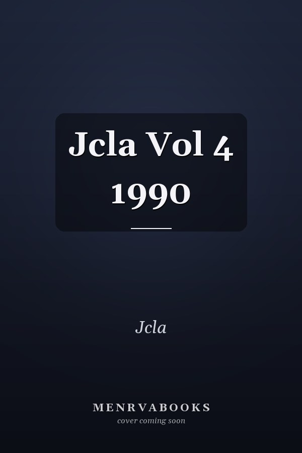 Jcla Vol 4 1990