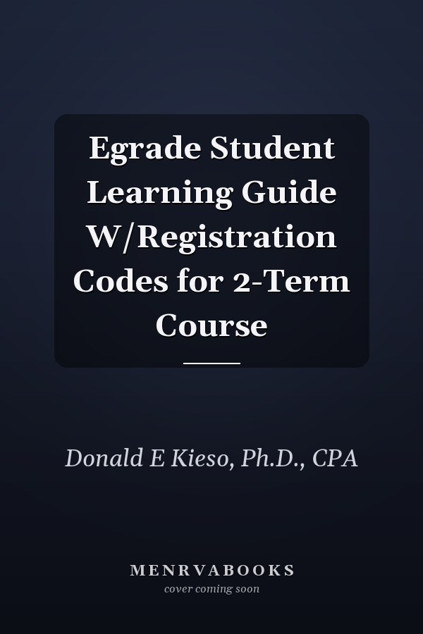 Egrade Student Learning Guide W/Registration Codes for 2-Term Course