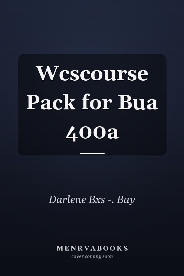 Wcscourse Pack for Bua 400a
