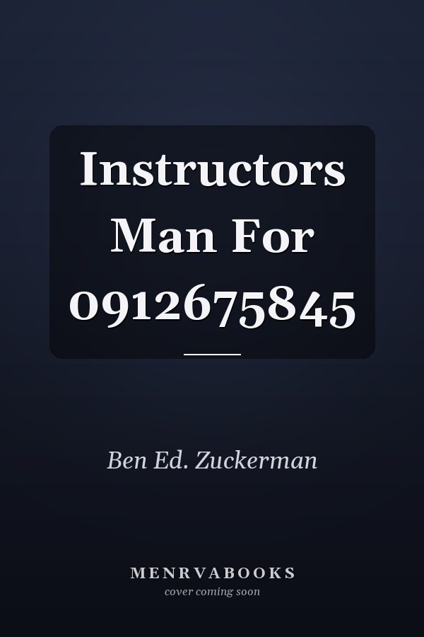 Instructors Man For 0912675845