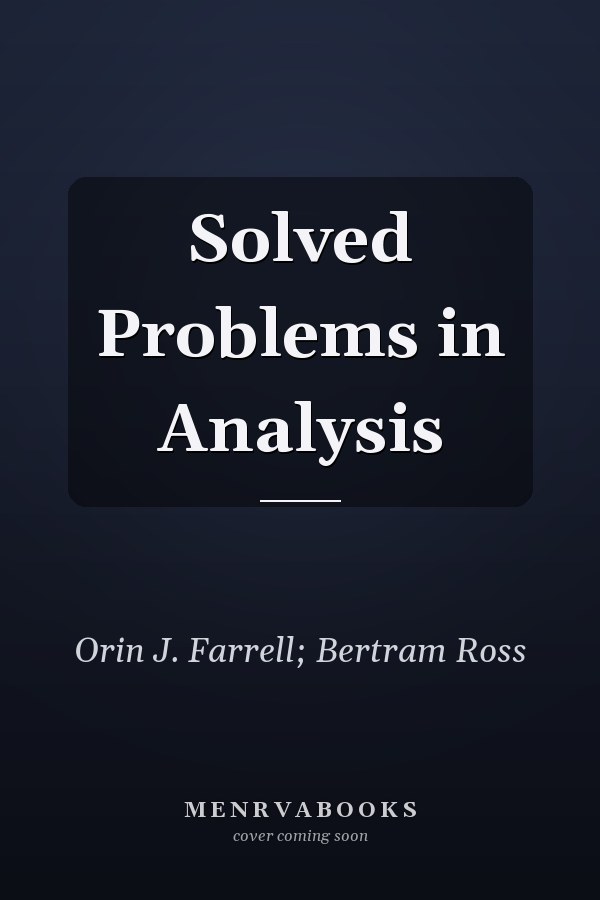 Solved Problems in Analysis