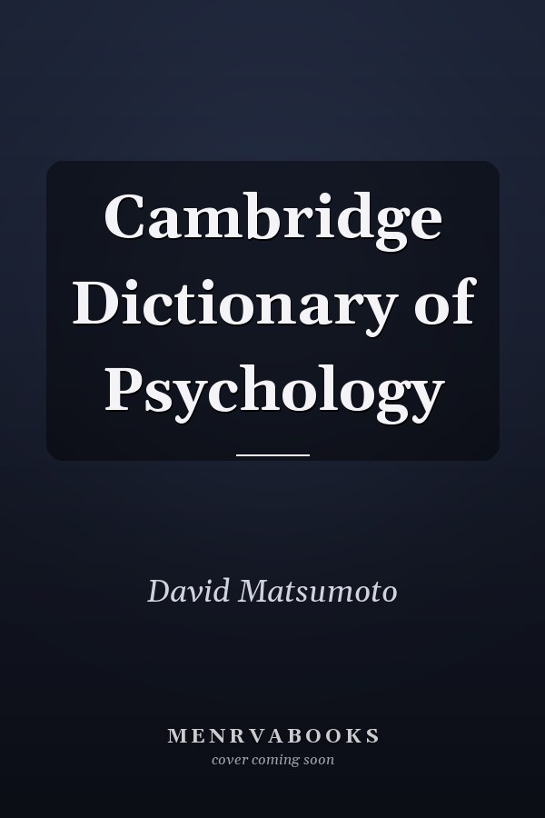 Cambridge Dictionary of Psychology