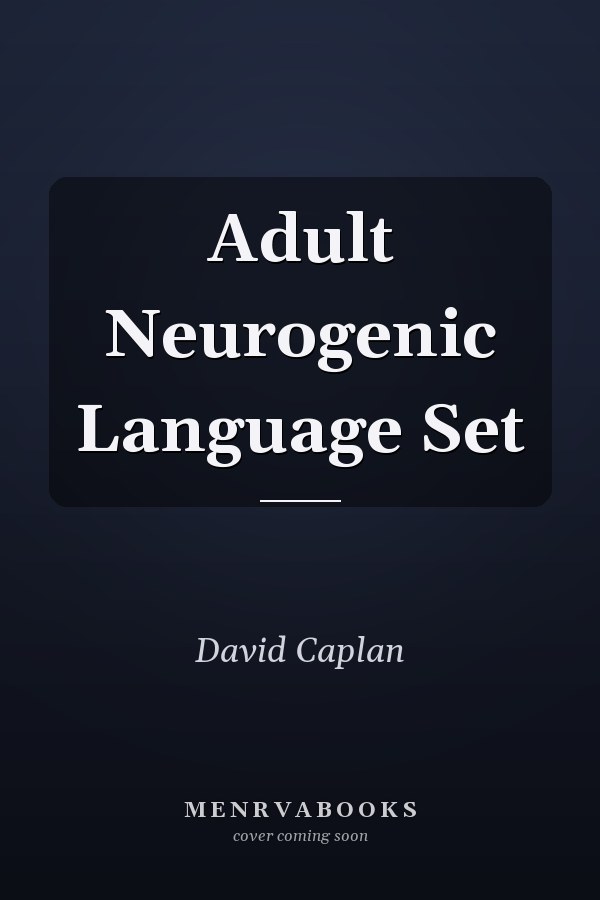 Adult Neurogenic Language Set