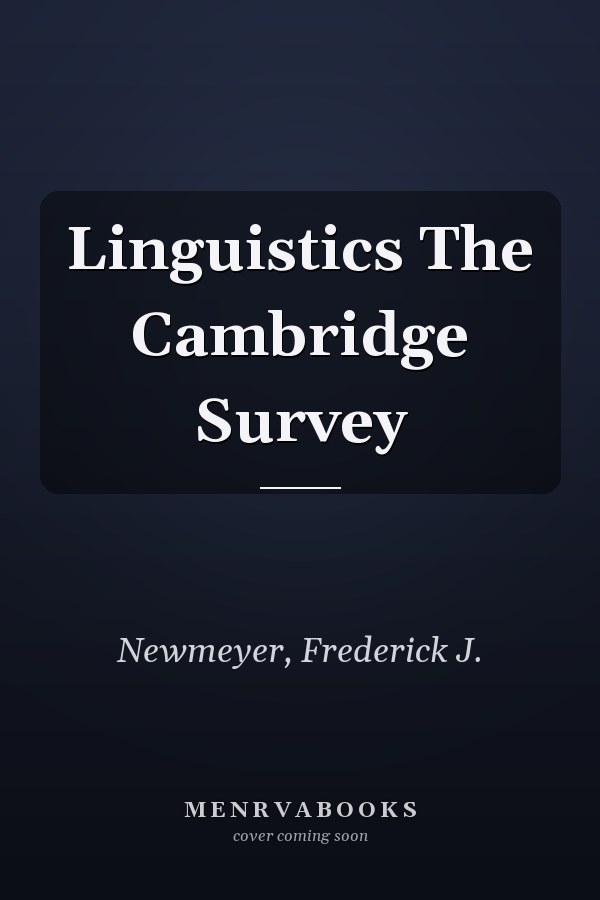 Linguistics The Cambridge Survey