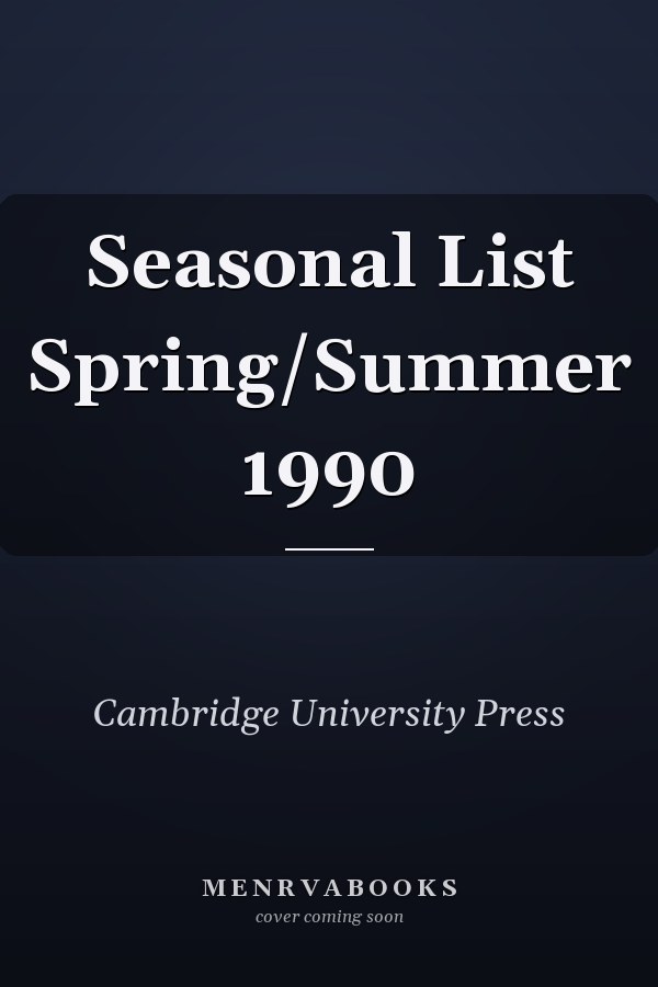 Seasonal List Spring/Summer 1990