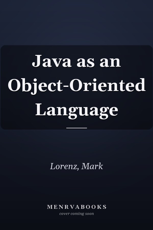 Java as an Object-Oriented Language