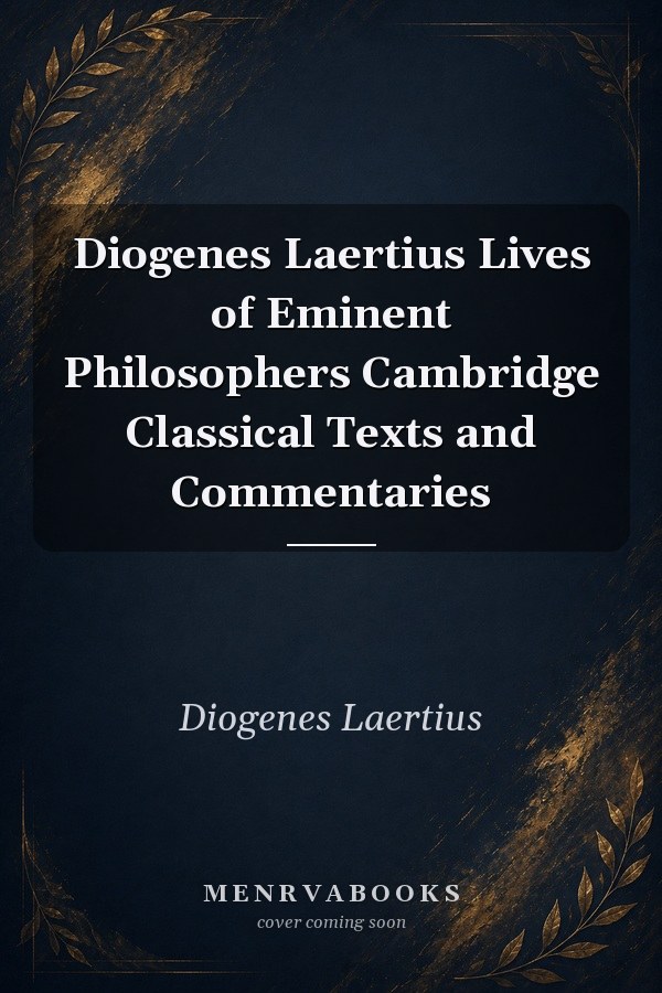 Diogenes Laertius Lives of Eminent Philosophers
            
                Cambridge Classical Texts and Commentaries