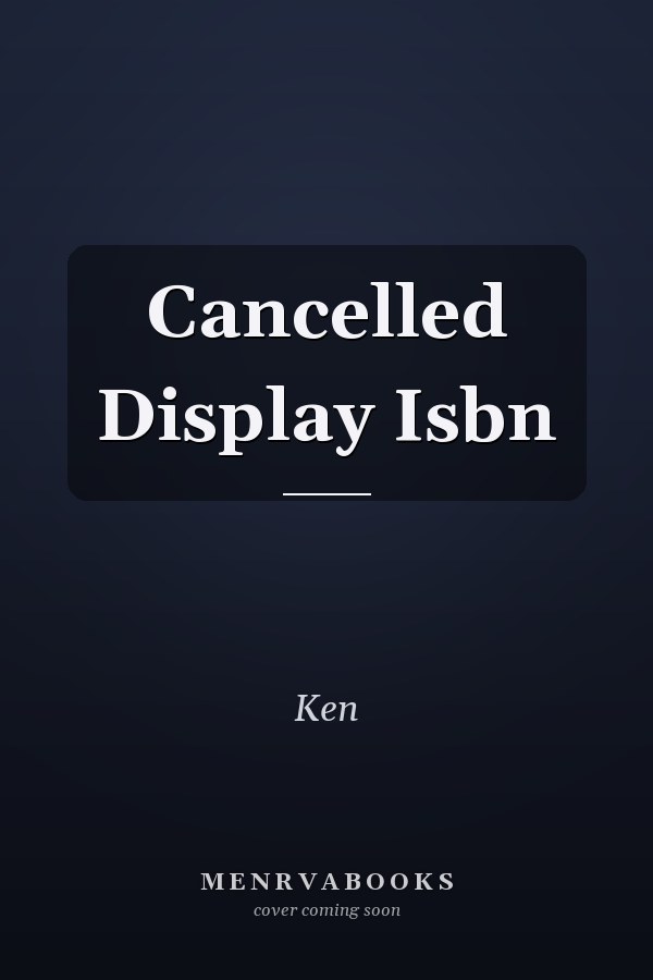 Cancelled Display Isbn