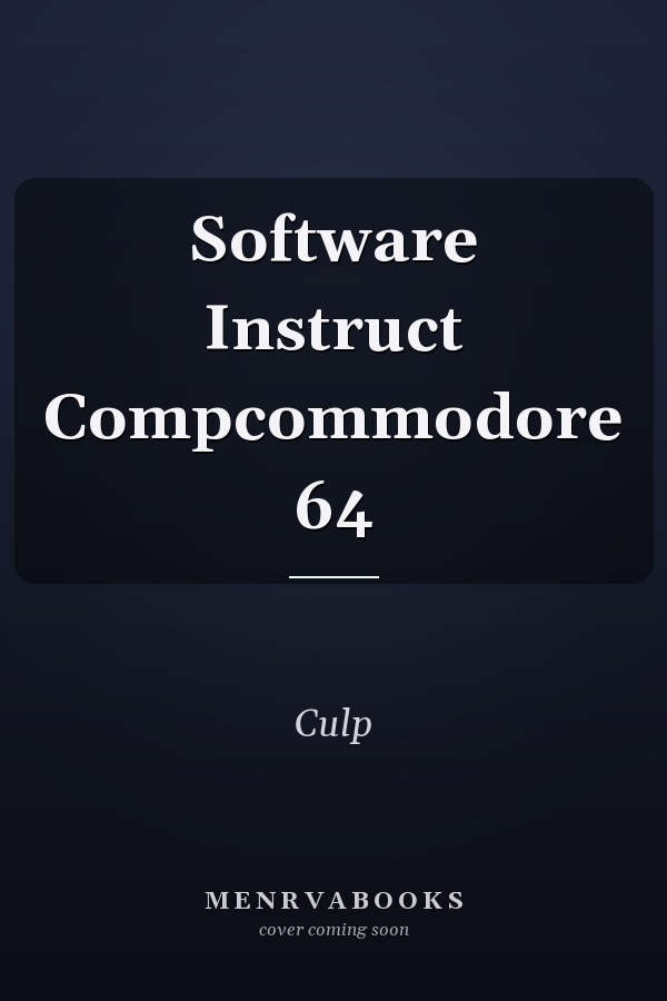 Software Instruct Compcommodore 64