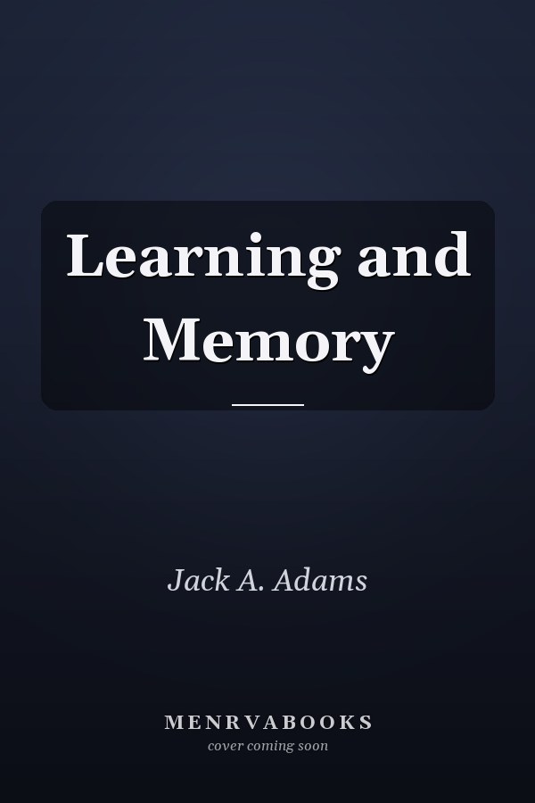 Learning and Memory