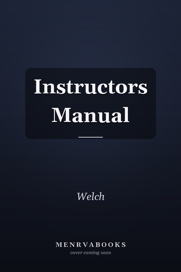 Instructors Manual