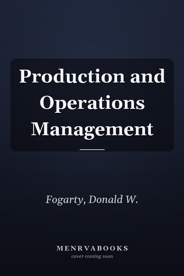 Production and Operations Management