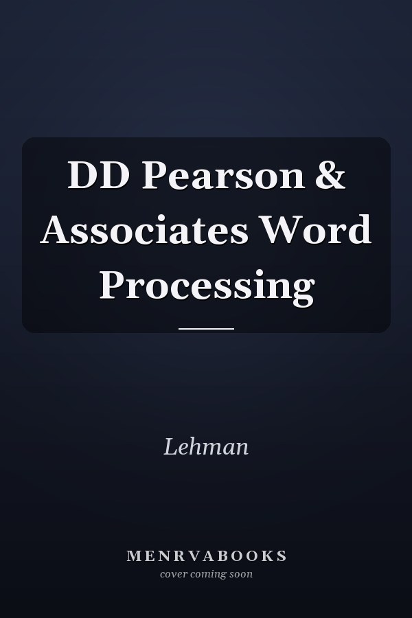 DD Pearson & Associates Word Processing