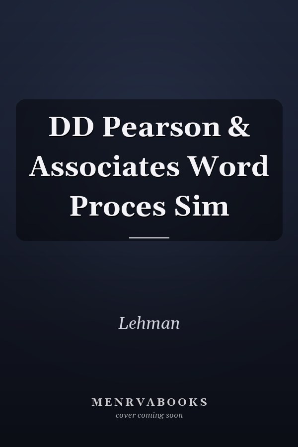 DD Pearson & Associates Word Proces Sim