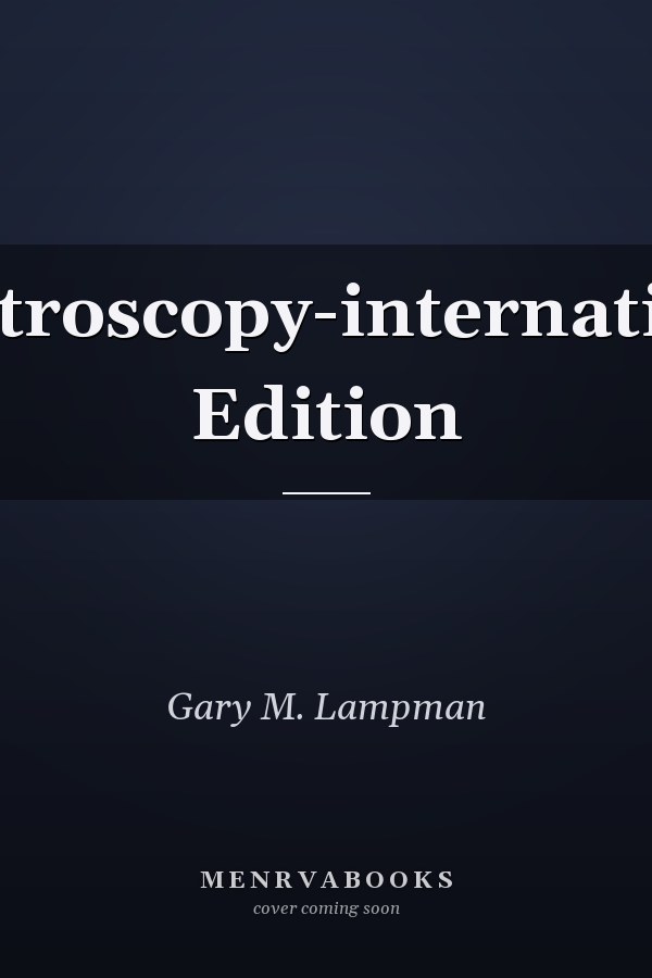 Spectroscopy-international Edition