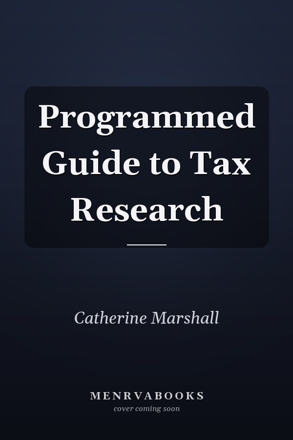 Programmed Guide to Tax Research