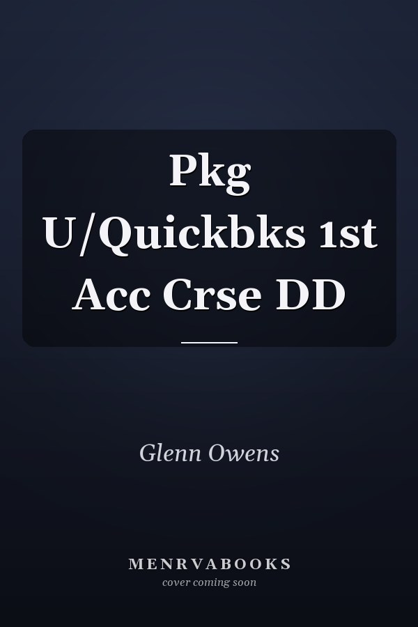 Pkg U/Quickbks 1st Acc Crse DD