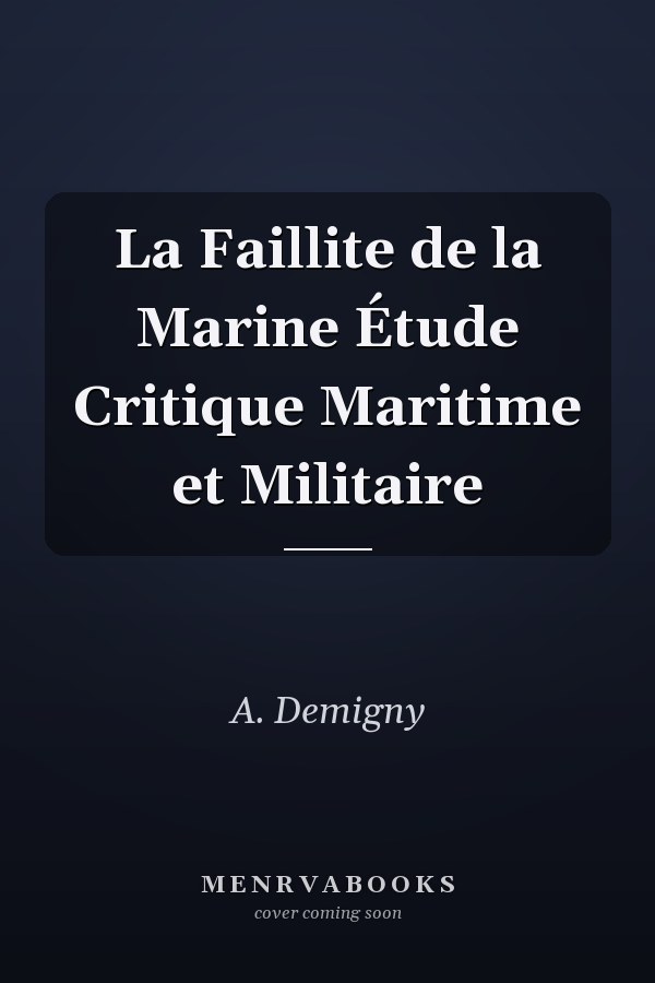 La Faillite de la Marine Étude Critique Maritime et Militaire