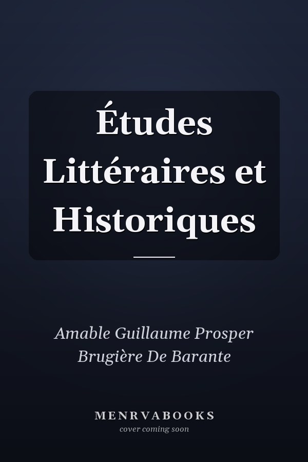 Études Littéraires et Historiques